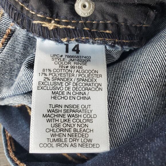 Jordache Vintage Mid Rise Skinny Jeans Size 14 EUC - Picture 6 of 8